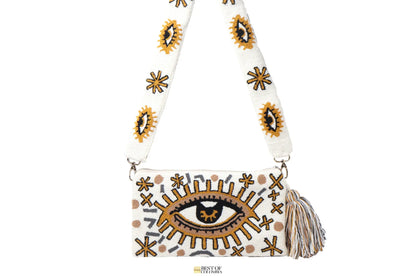 Golden Eye Clutch with Strap - Best of Colombia
