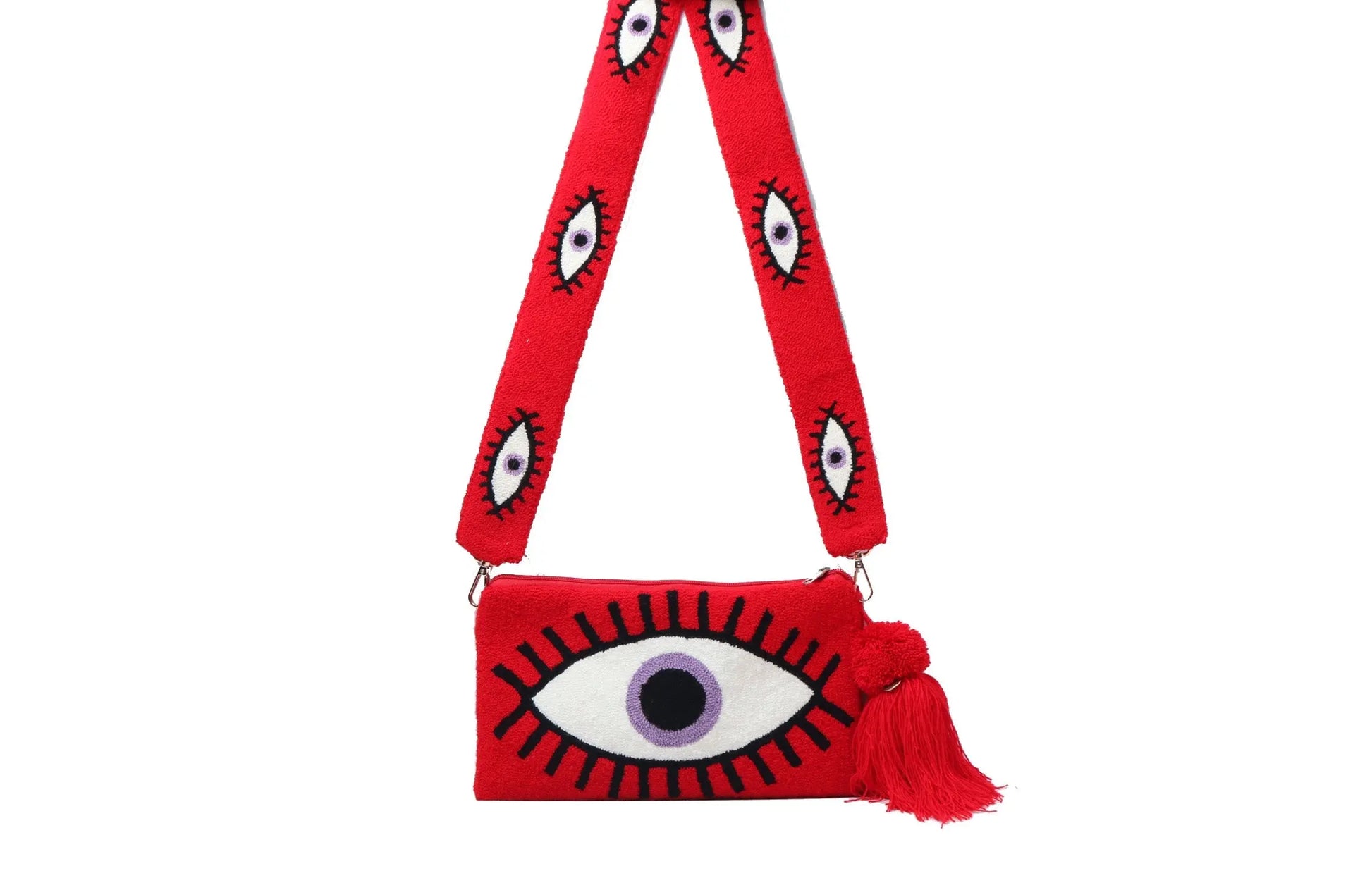 Red Evil Eye Clutch - Best of Colombia